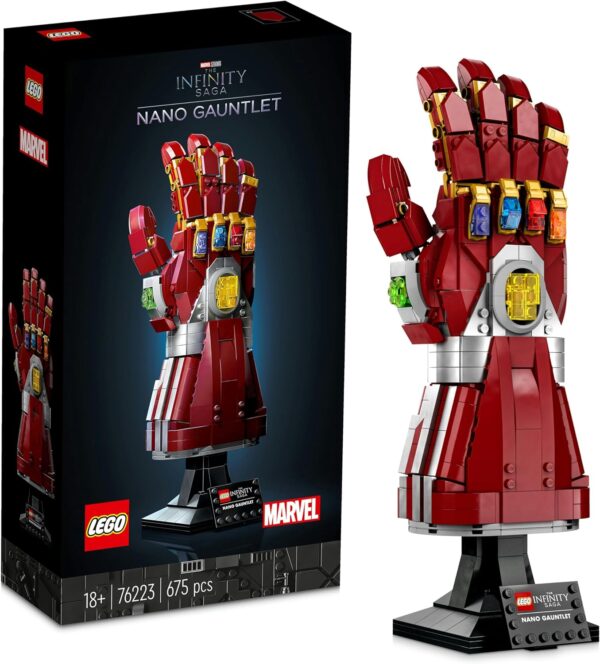 LEGO 76223 Marvel The Nano Infinity Glove, Thanos Set, Building Kit, Inifinity, Avengers Film: Endgame, Gift, for Adults